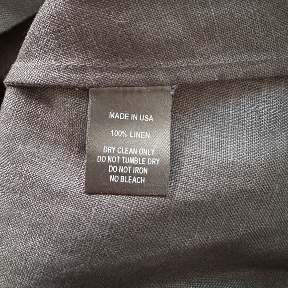 Behida Dolic Black Linen A-line Halter Midi Dress - Size Small - Picture 11 of 11